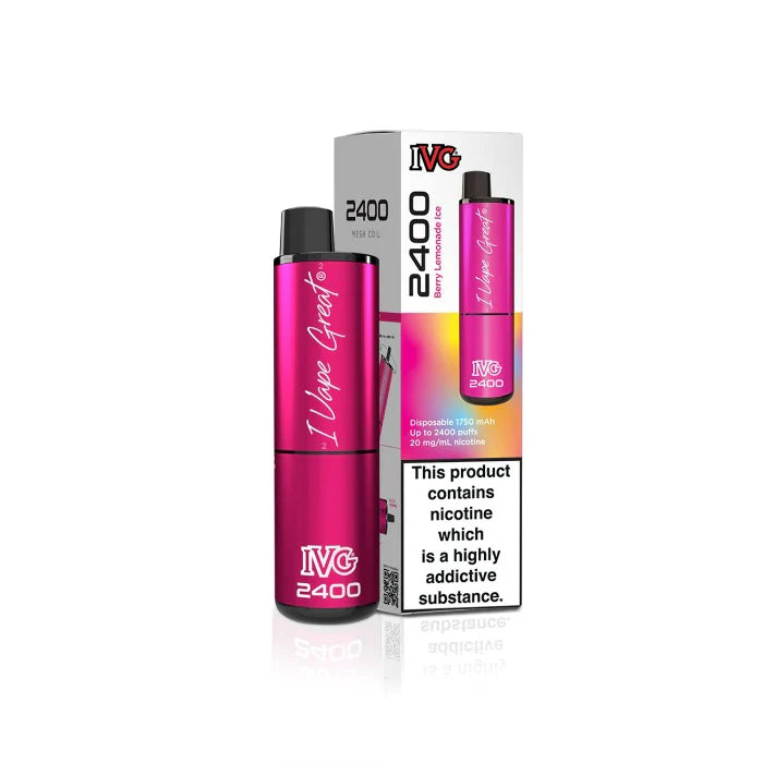 IVG 2400 Prefilled 4 in 1 Vape - Berry lemonade ice