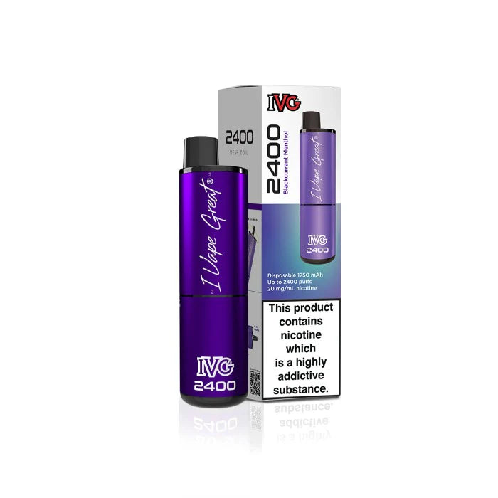 IVG 2400 Prefilled 4 in 1 Vape - Blackcurrant Menthol