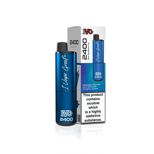 IVG 2400 Prefilled 4 in 1  Vape - Blue raspberry ice