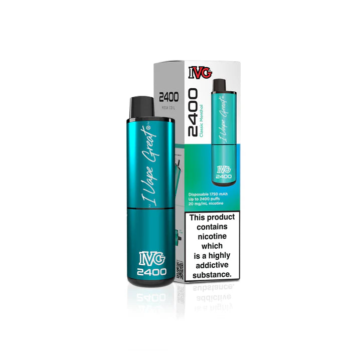 IVG 2400 Prefilled 4 in 1 Vape - Classic menthol