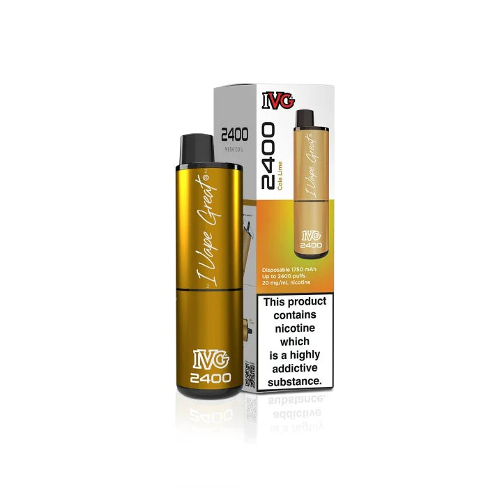IVG 2400 Prefilled 4 in 1 Vape - Cola lime