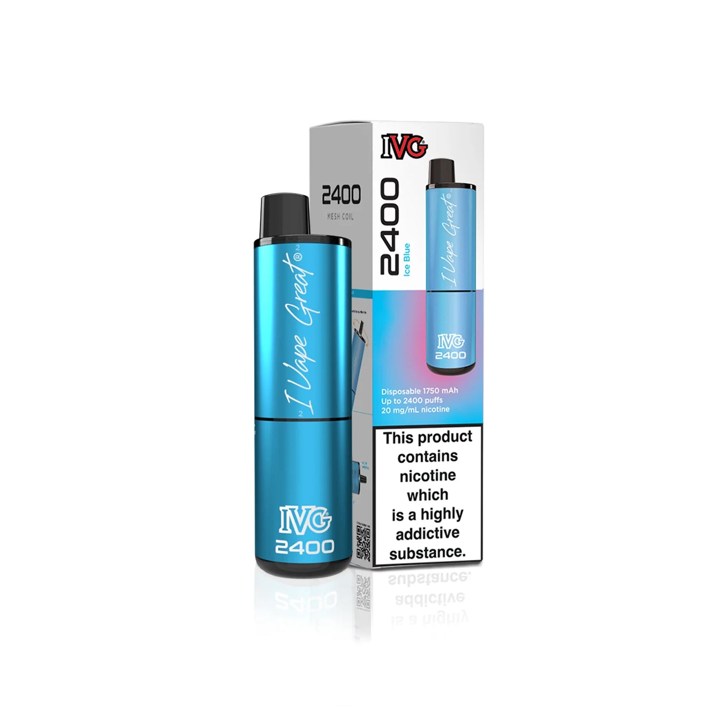 IVG 2400 Disposable 4 in 1 Disposable Vape - Ice blue