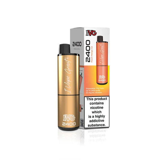 IVG 2400 Prefilled 4 in 1  Vape - Peach mango ice