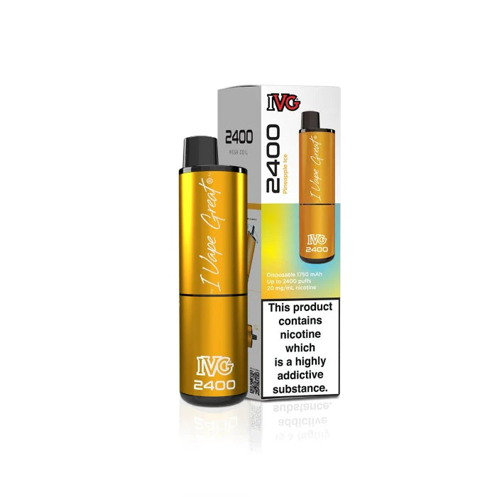 IVG 2400 Disposable 4 in 1 Disposable Vape - Pineapple ice