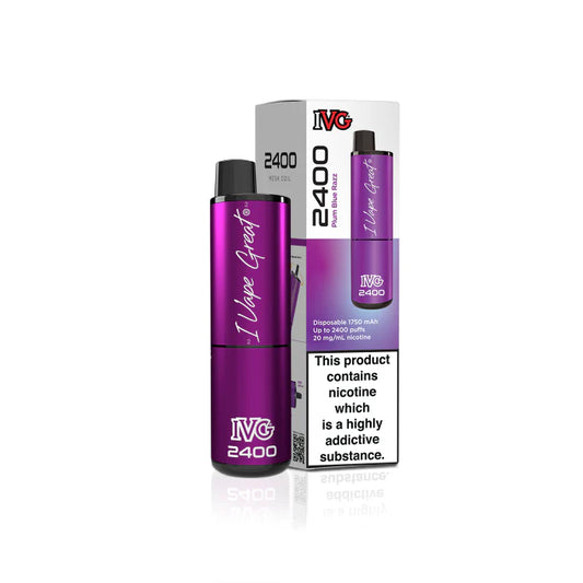 IVG 2400 Prefilled 4 in 1  Vape - Plum blue razz