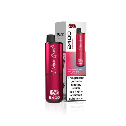 IVG 2400 Prefilled 4 in 1  Vape - Red Apple ice