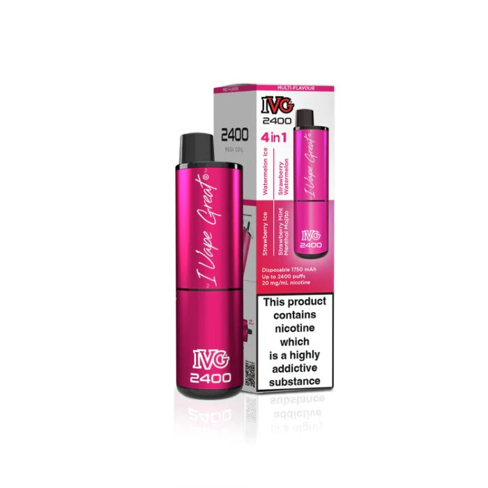 IVG 2400 Disposable 4 in 1 Disposable Vape - Pink edition