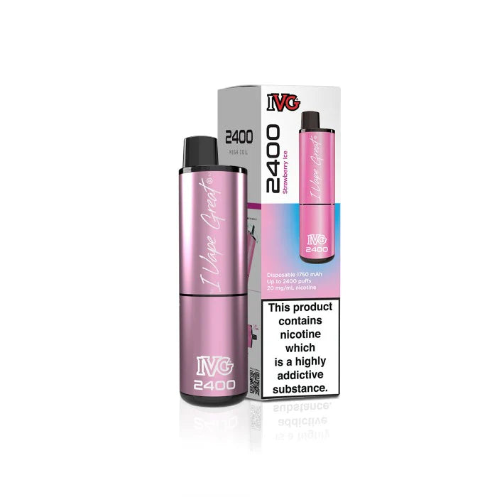 IVG 2400 Disposable 4 in 1 Disposable Vape - Strawberry ice