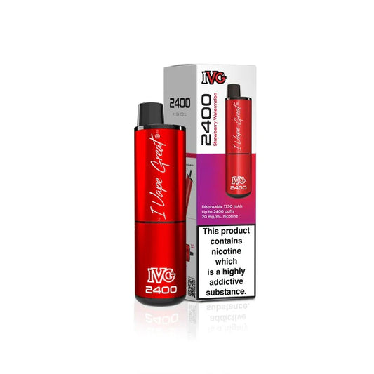 IVG 2400 Prefilled 4 in 1  Vape - Strawberry And Watermelon