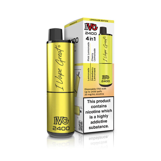 IVG 2400 Prefilled 4 in 1  Vape - Lemonade edition