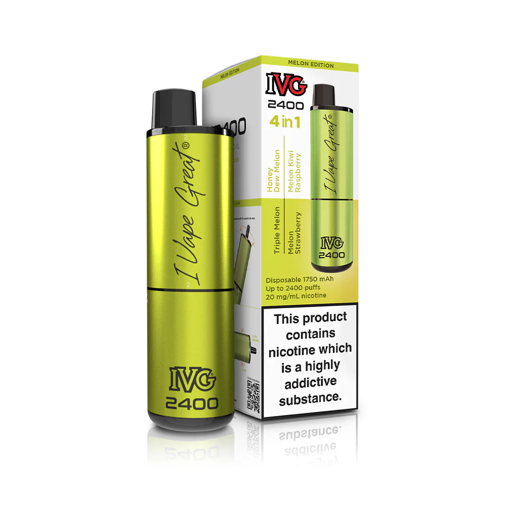IVG 2400 Prefilled 4 in 1  Vape - Melon edition