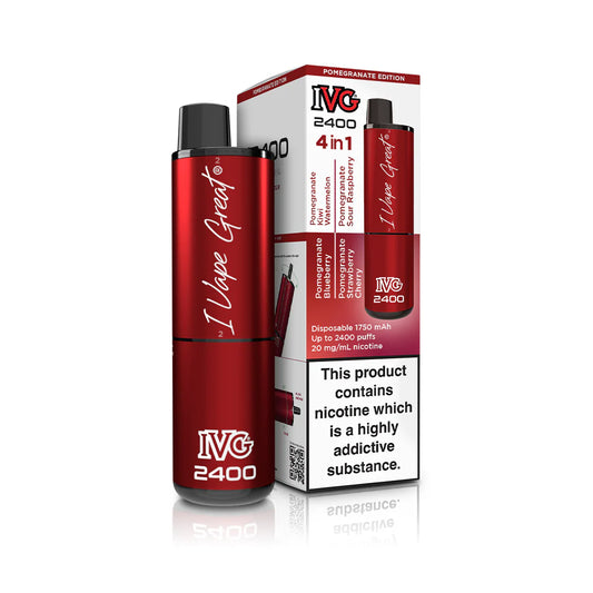 IVG 2400 Prefilled 4 in 1  Vape - Pomegranate edition