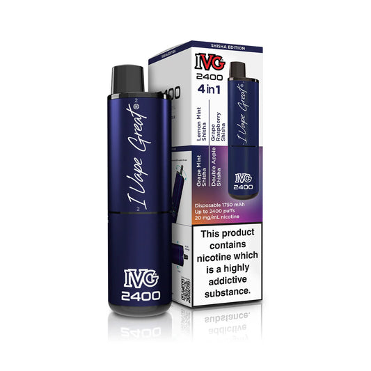 IVG 2400 Prefilled 4 in 1  Vape - Shisha edition