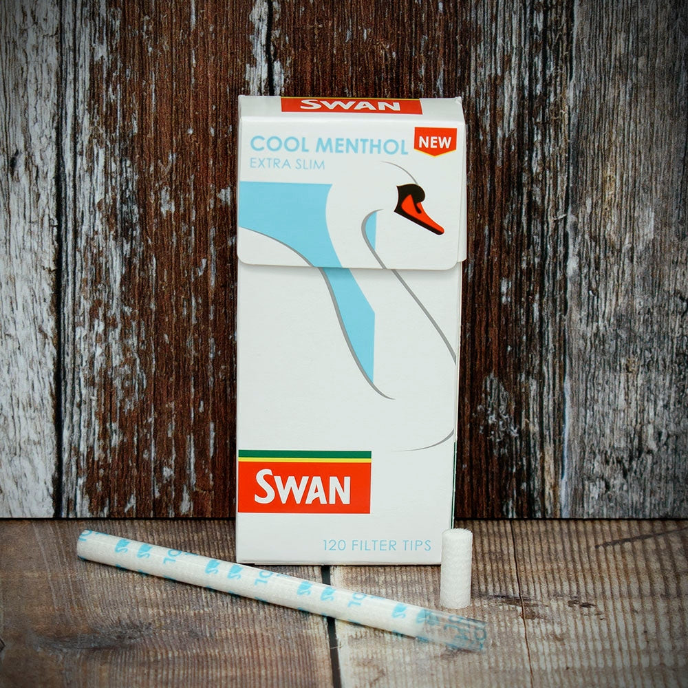 Swan Cool Menthol Extra Slim Filter Tips | Box of 20