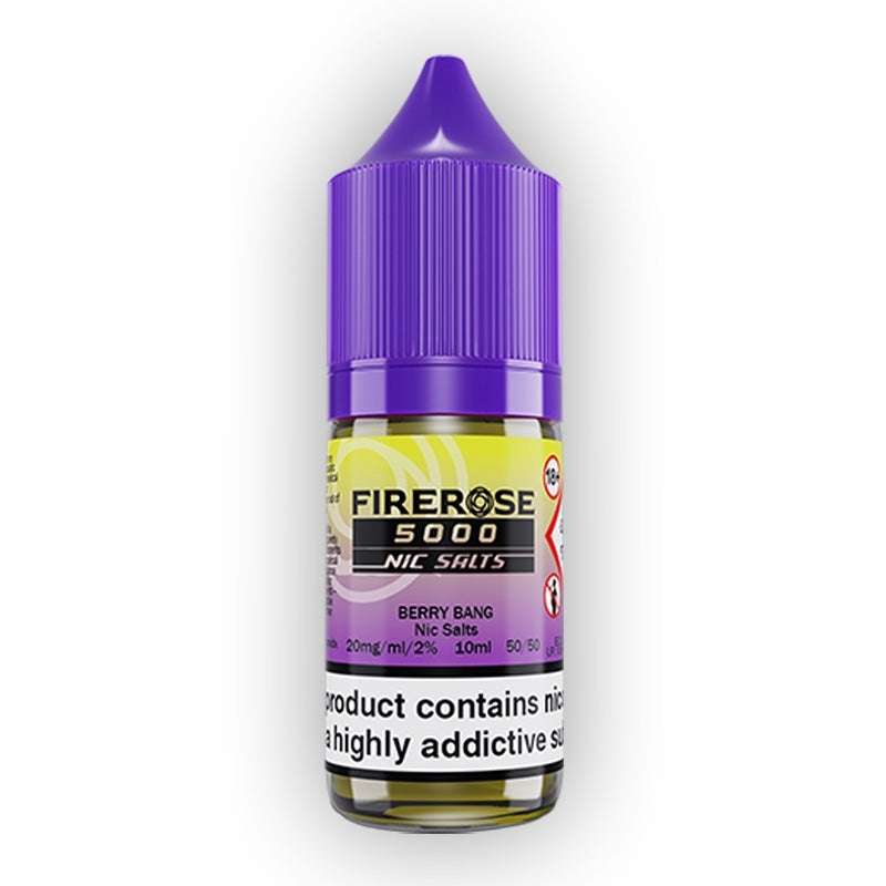 Bottle of FireRose 5000 Nic Salts Berry Bang