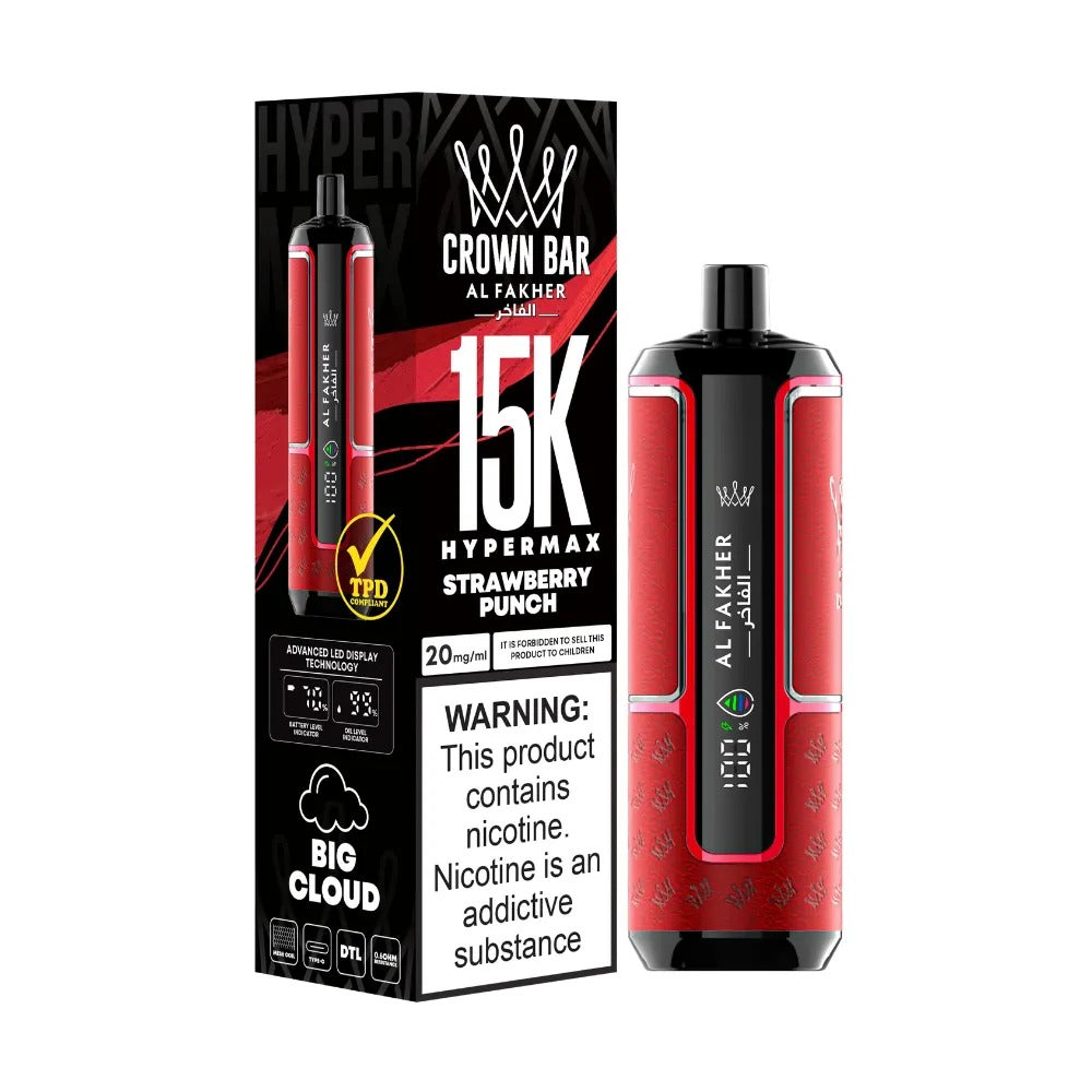 Al Fakher Crown Bar 15000 Puffs | Best Price | UK | Vapes Wholesale - vapeswholesale
