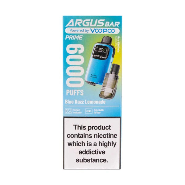 voopoo argus bar Voopoo Argus Bar Prime 6000 Prefilled Vape – 6000 Puffs