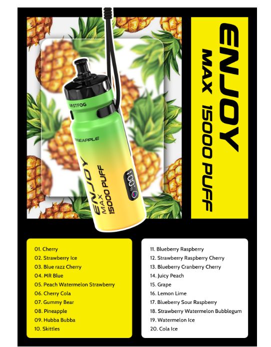 ENJOY MAX 15000 Puff Disposable Vape | Best Price | UK