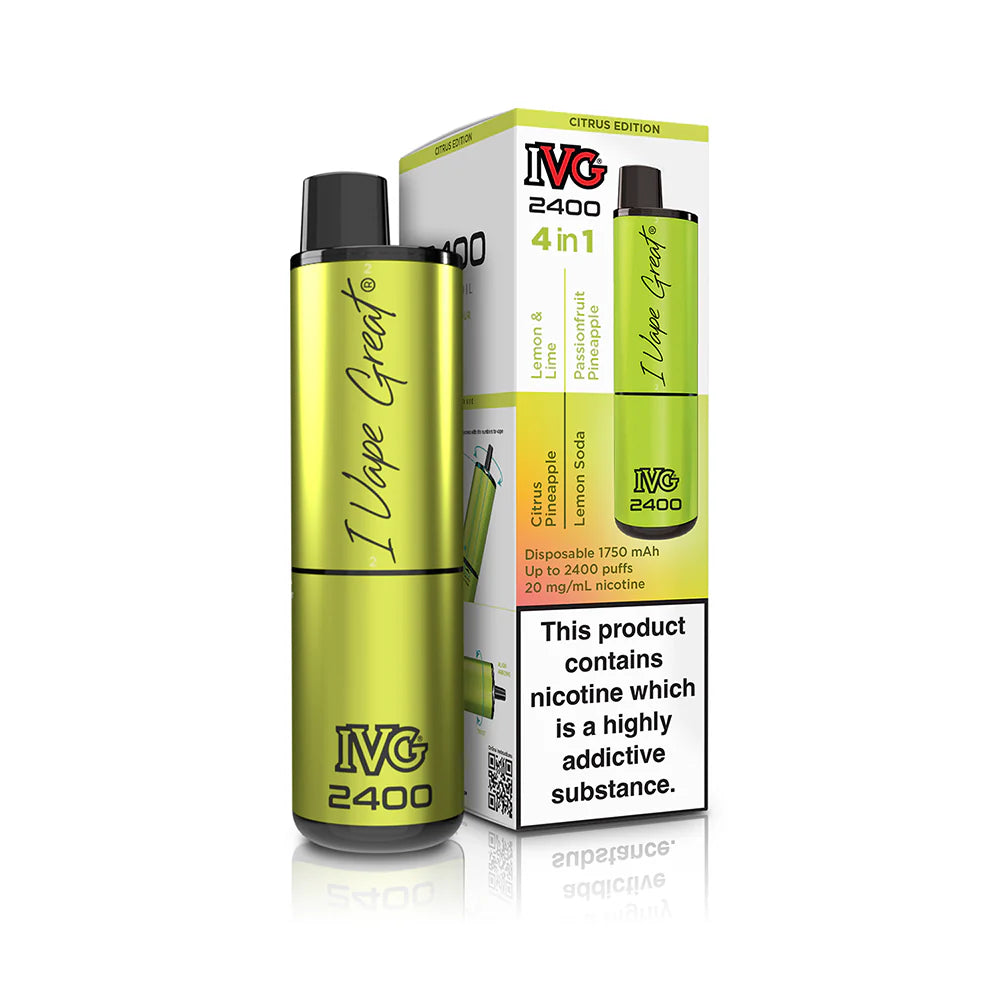IVG 2400 Prefilled 4 in 1 Vape - Citrus Edition