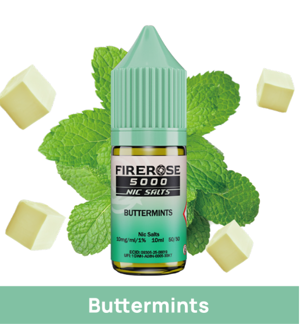 Firerose 5000 Nic Salts Buttermints e-liquid