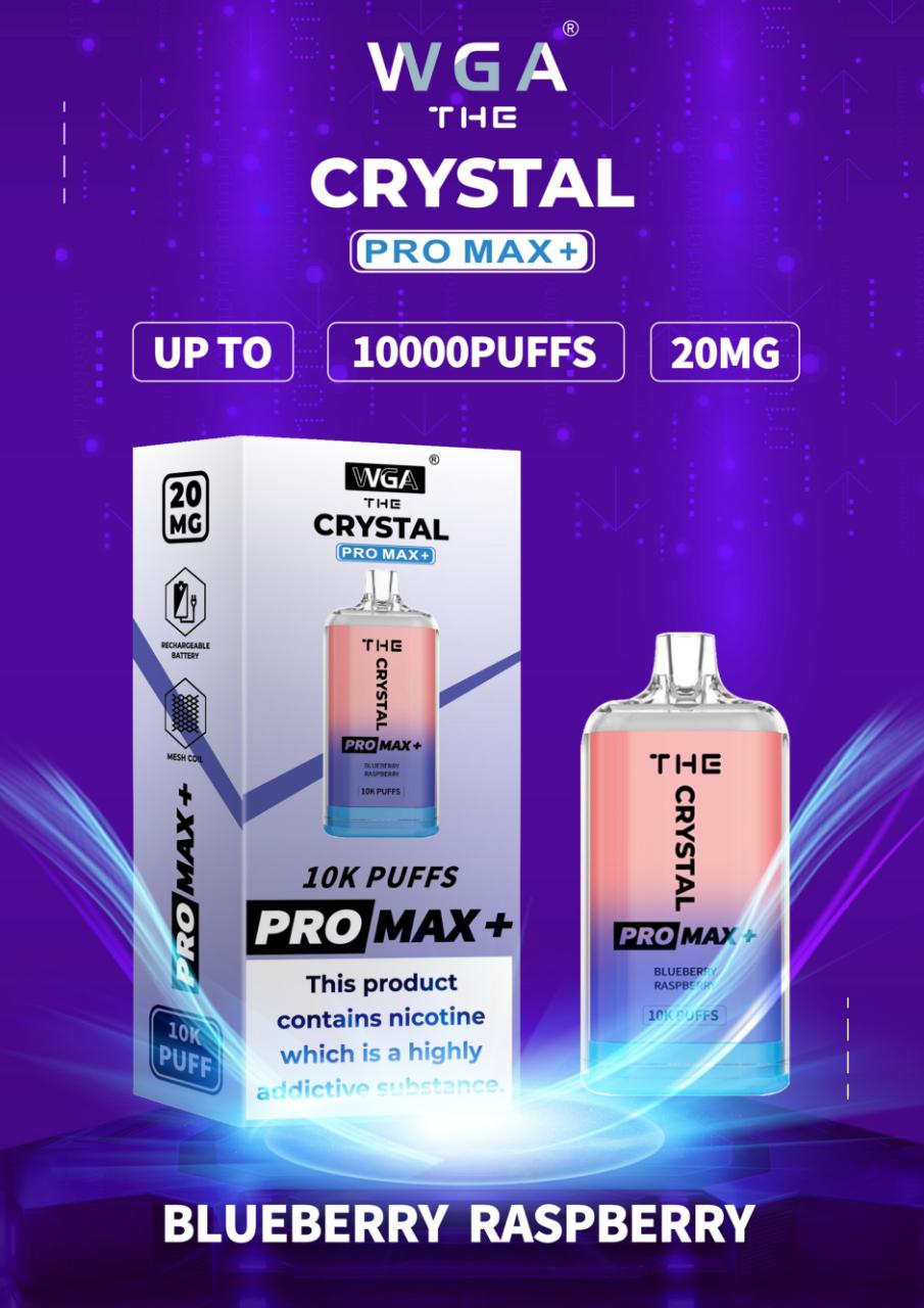 Crystal Pro Max Plus by WGA Disposable Vape Box - vapeswholesale