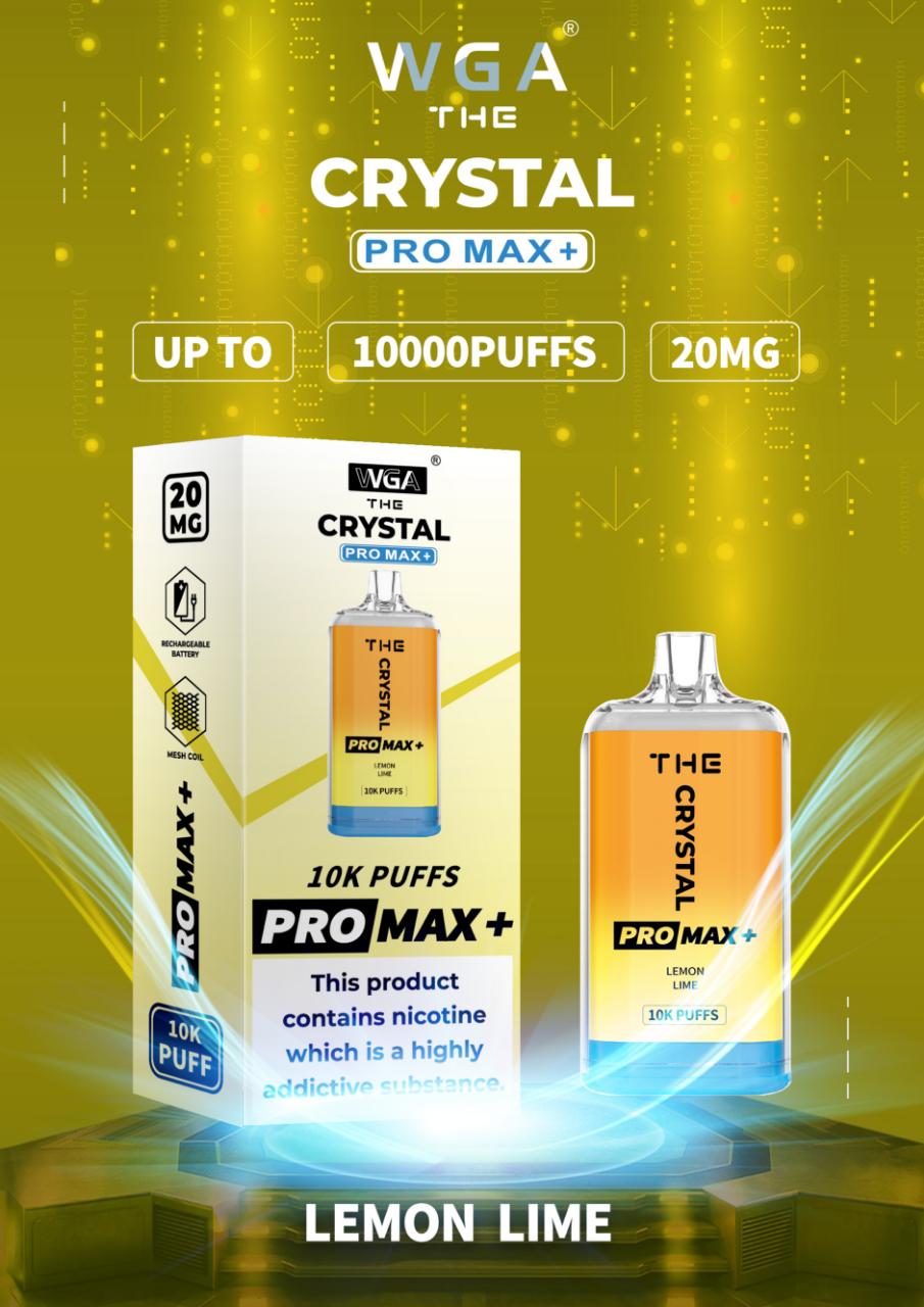 Crystal Pro Max Plus by WGA Disposable Vape Box - vapeswholesale