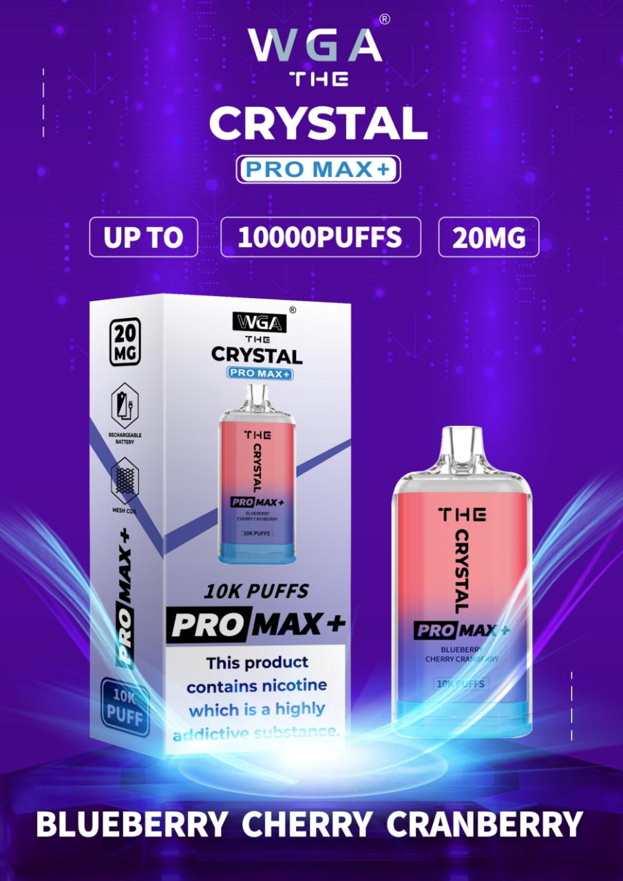 Crystal Pro Max Plus by WGA Disposable Vape Box - vapeswholesale