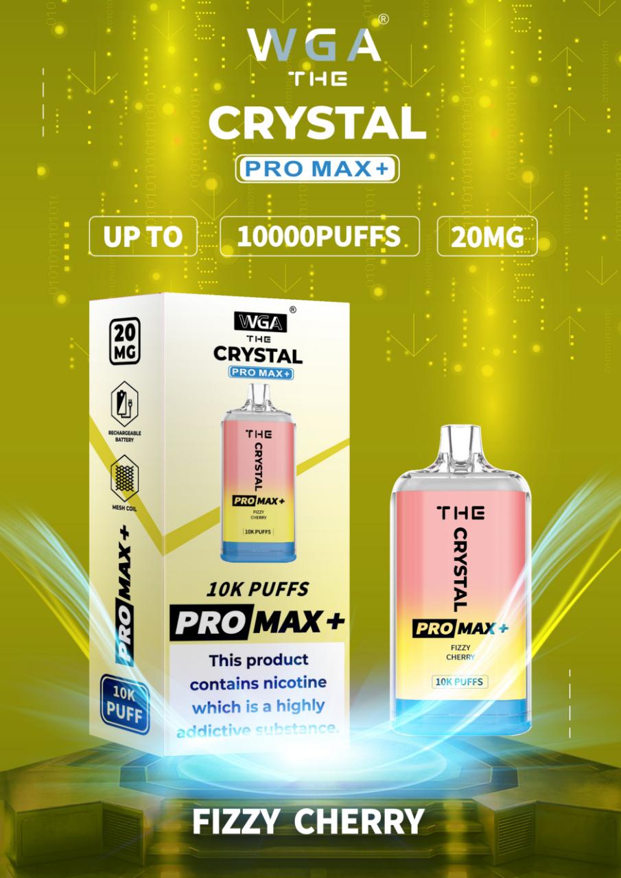 Crystal Pro Max Plus by WGA Disposable Vape Box - vapeswholesale