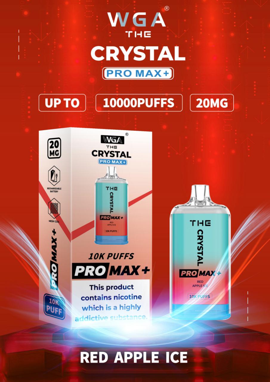 Crystal Pro Max Plus by WGA Disposable Vape Box - vapeswholesale