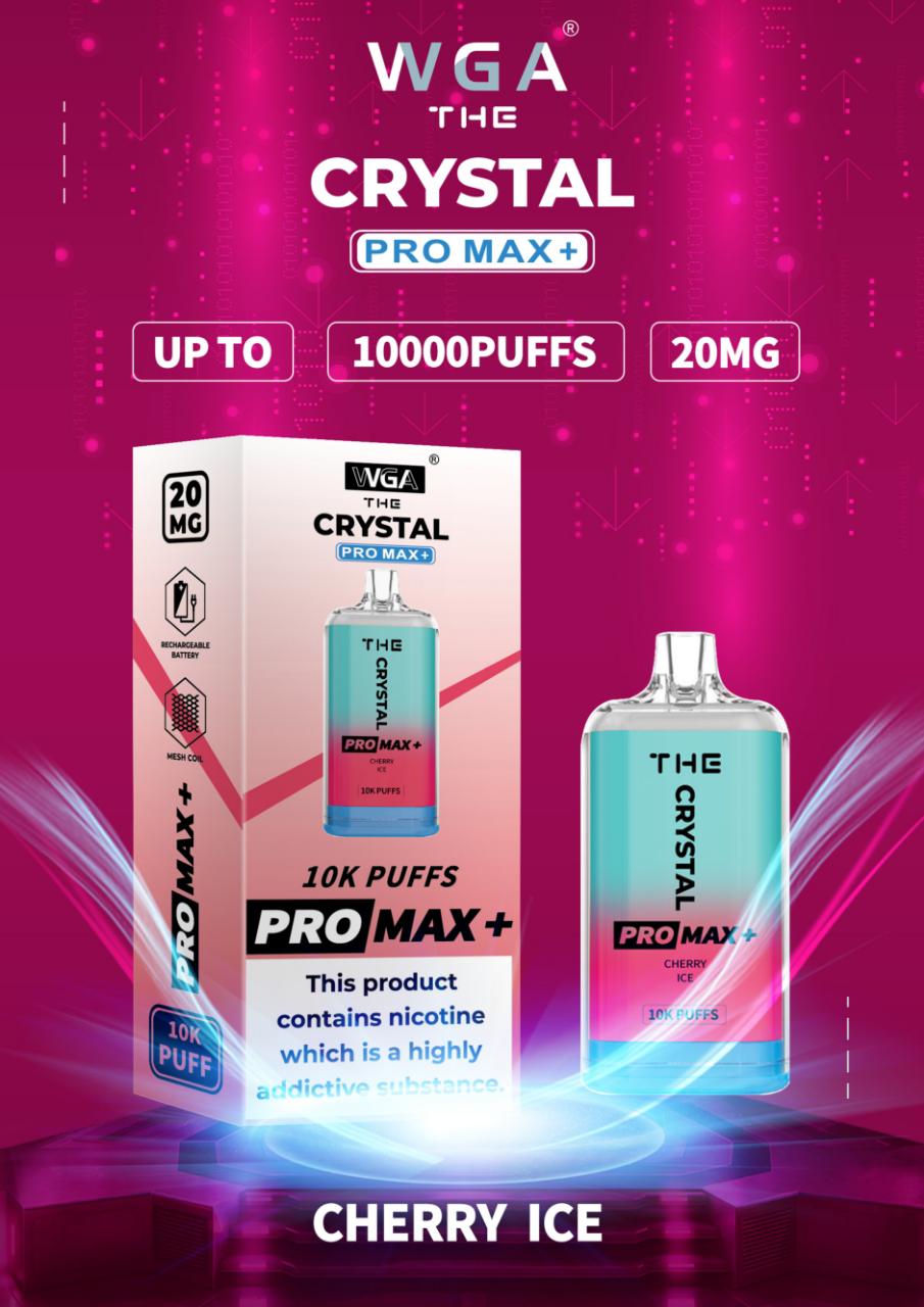 Crystal Pro Max Plus by WGA Disposable Vape Box - vapeswholesale