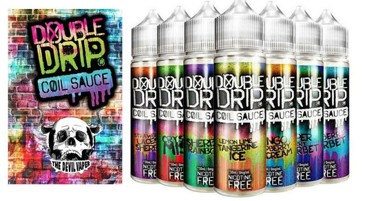 Double Drip E Liquid Shortfill Vape Coil Sauce Juice Sub-ohm Nicotine Free 50ml - vapeswholesale