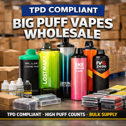 TPD Compliant Big Puff Vapes Wholesale – The Ultimate UK Supply Solution