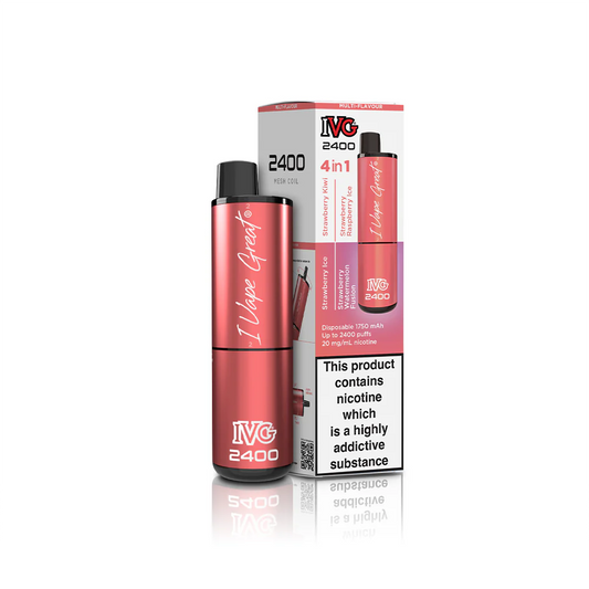 IVG 2400 Disposable 4 in 1 Disposable Vape - Strawberry edition