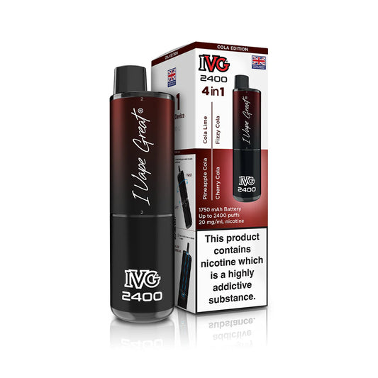 IVG 2400 Disposable 4 in 1 Disposable Vape - Cola edition