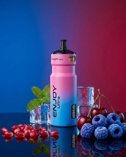 Enjoy Ultra Refillable Vape Kit 9000 Puffs 20mg - Blue Razz Cherry