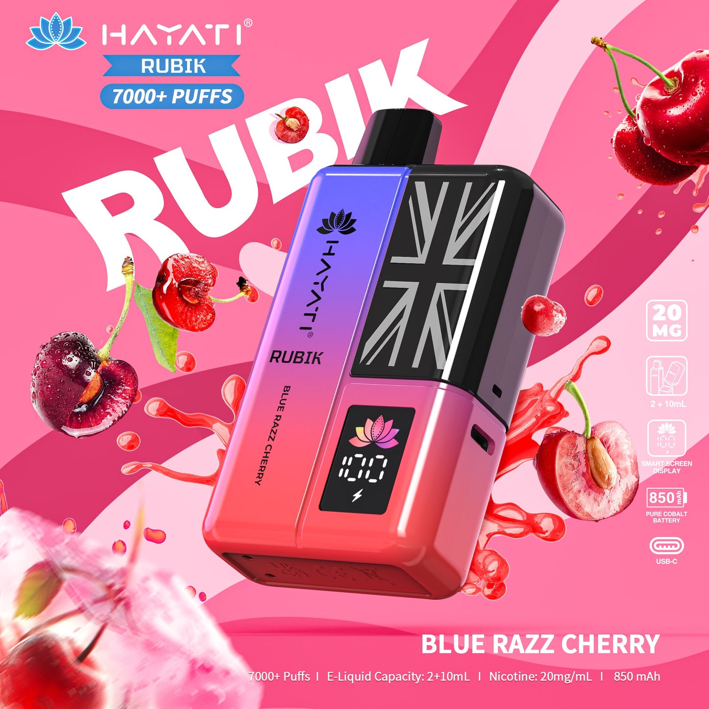 Hayati Rubik 7000 Puffs Disposable Vape| Best Price | UK | Vapes Wholesale