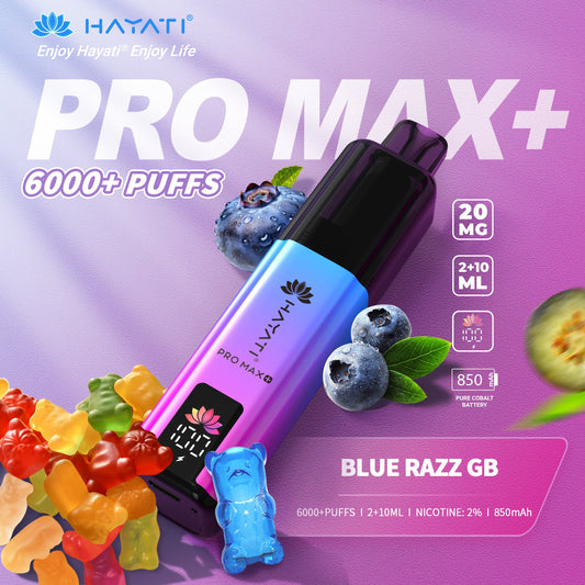 Hayati Pro Max + 6000 Puffs  | Best Price | UK | Vapes Wholesale - vapeswholesale