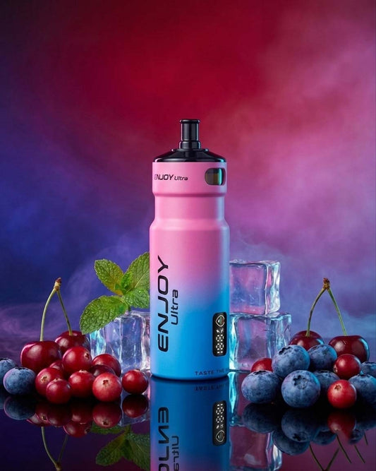 Enjoy Ultra Refillable Vape Kit 9000 Puffs 20mg - Blueberry Cranberry Cherry