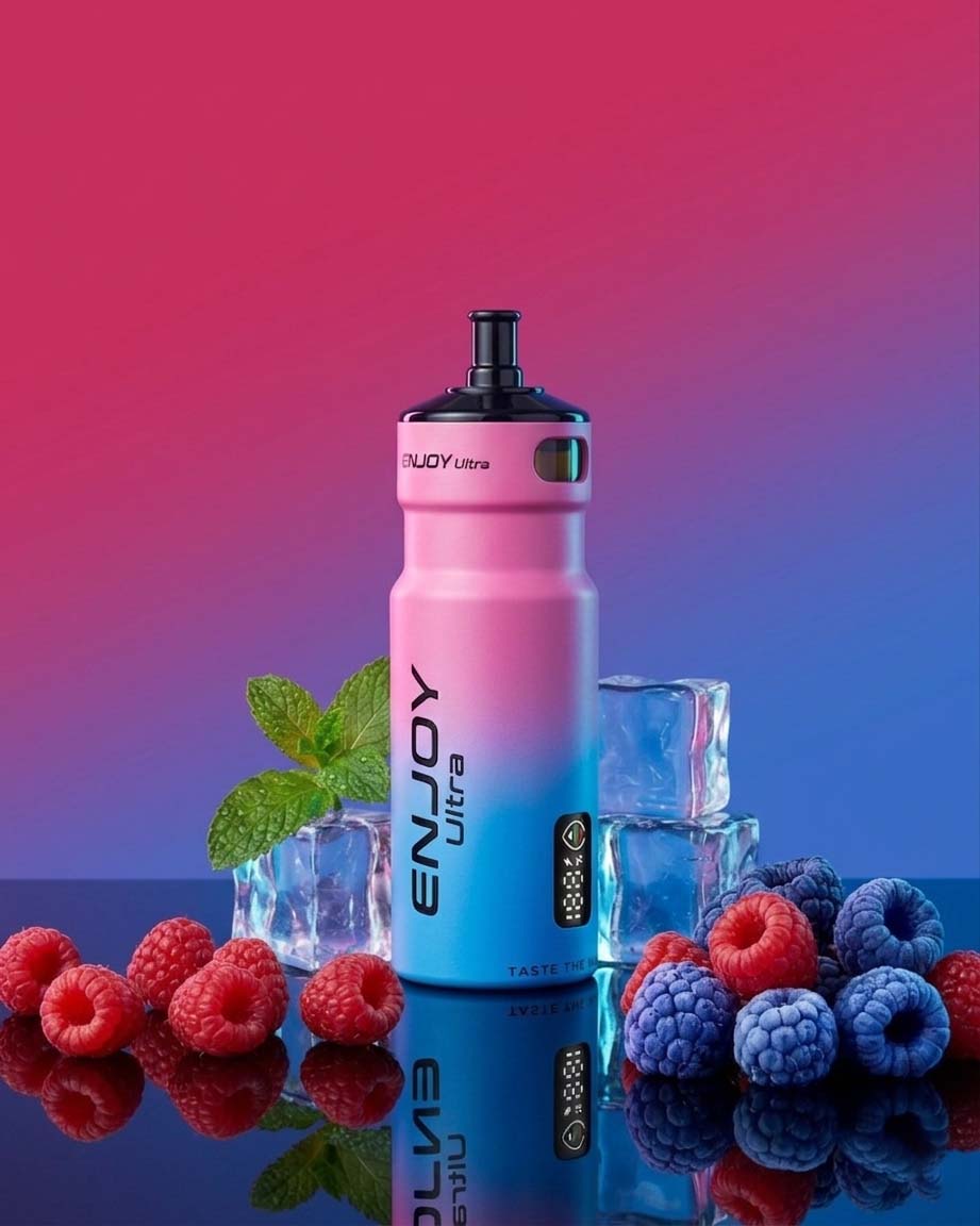Enjoy Ultra Refillable Vape Kit 9000 Puffs 20mg - Blueberry Raspberry
