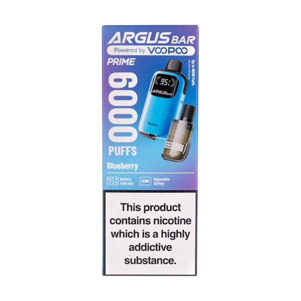 Voopoo Argus Bar Prime 6000 Disposable Vape | Best Price | UK | Vapes Wholesale - vapeswholesale