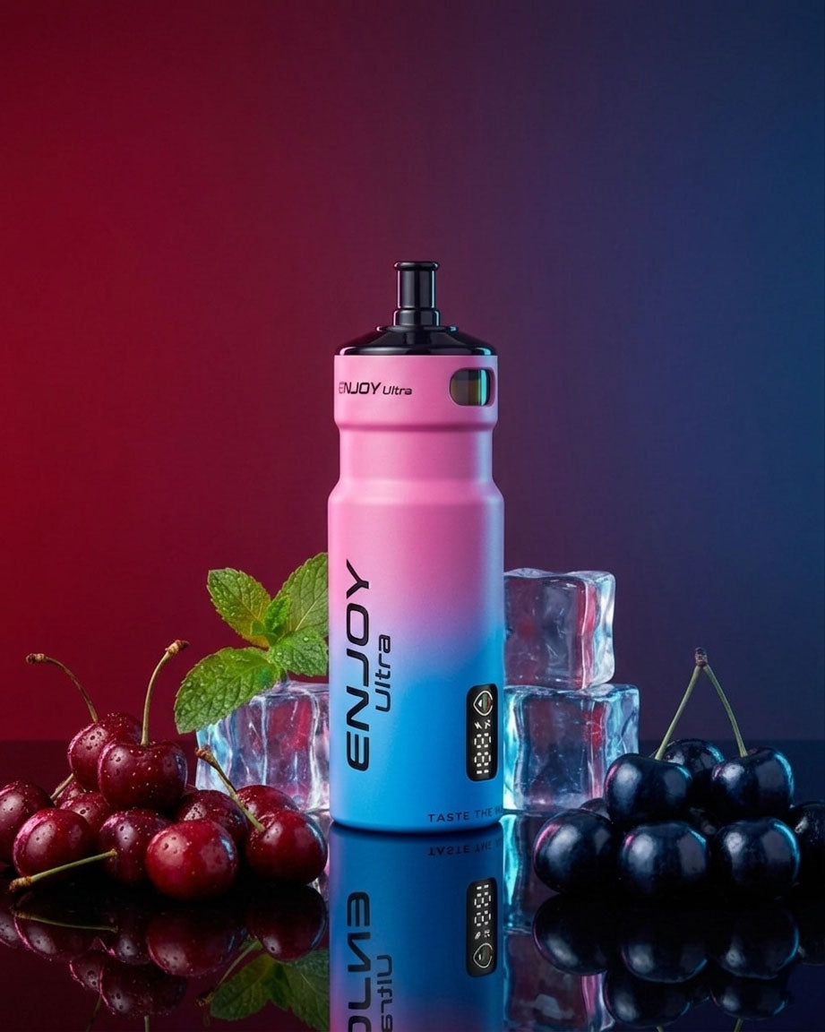 Enjoy Ultra Refillable Vape Kit 9000 Puffs 20mg - Cherry