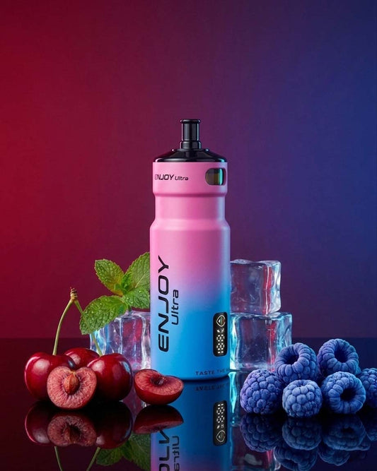 Enjoy Ultra Refillable Vape Kit 9000 Puffs 20mg - Cherry Berry