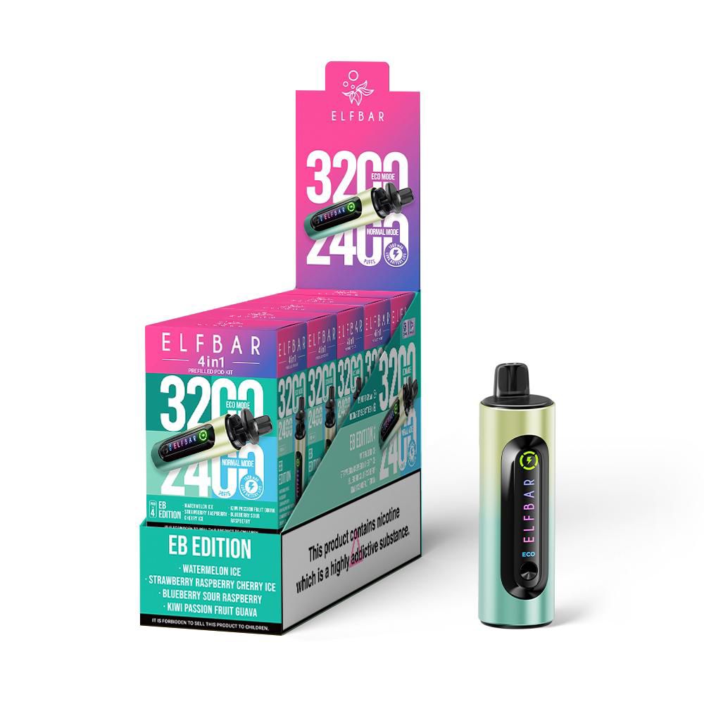 ELF Bar 4-in-1 Disposable Vape – Dual Modes, Up to 3200 Puffs EB Edition