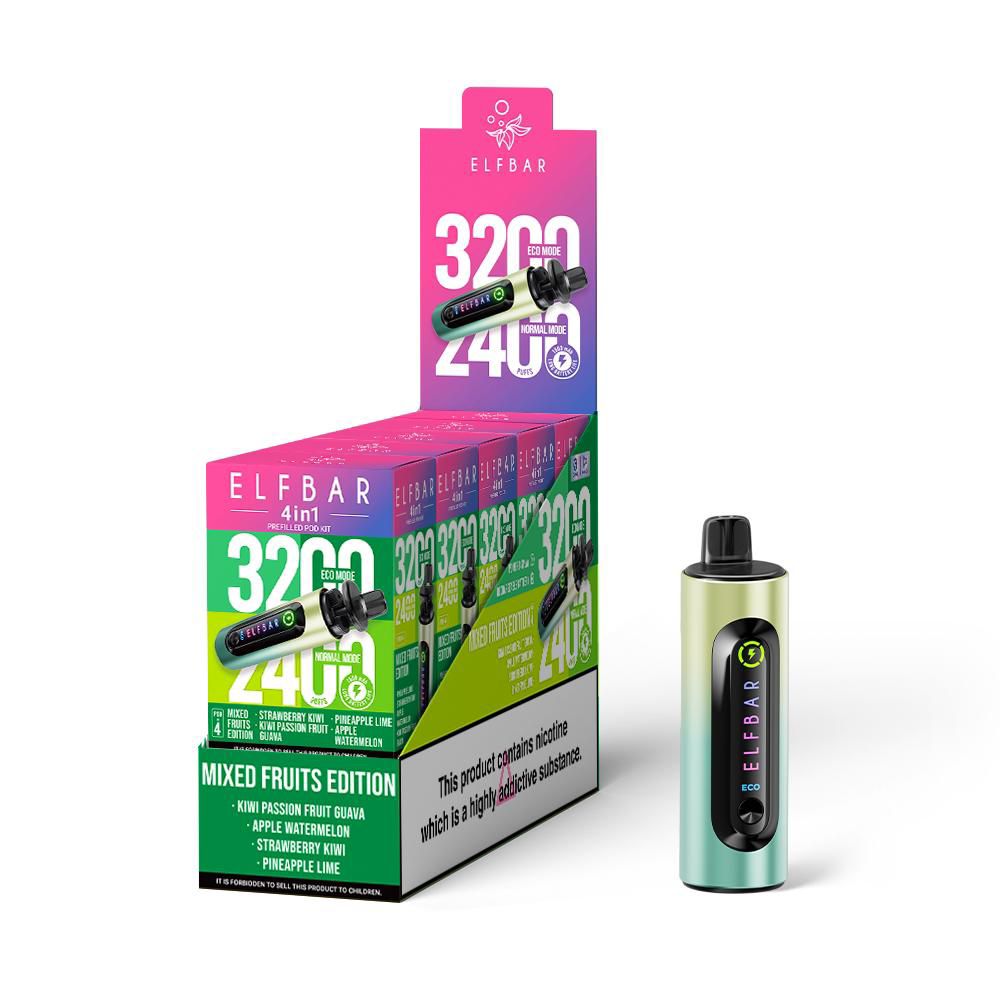 ELF Bar 4-in-1 Disposable Vape – Dual Modes, Up to 3200 Puffs Mixed Fruits Edition
