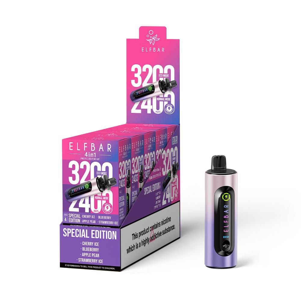 ELF Bar 4-in-1 Disposable Vape – Dual Modes, Up to 3200 Puffs Special Edition