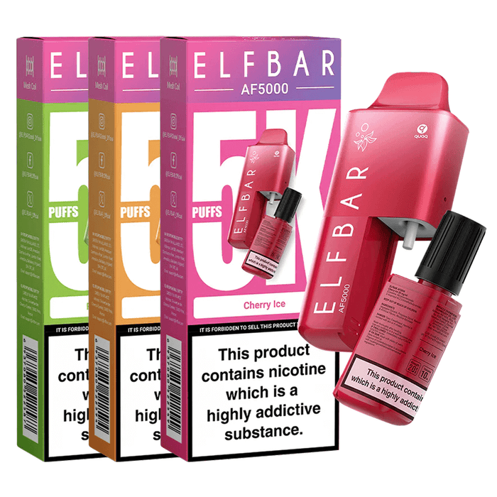 Elf Bar AF5000 Disposable Vape | Best Price | UK 5 PCs - vapeswholesale