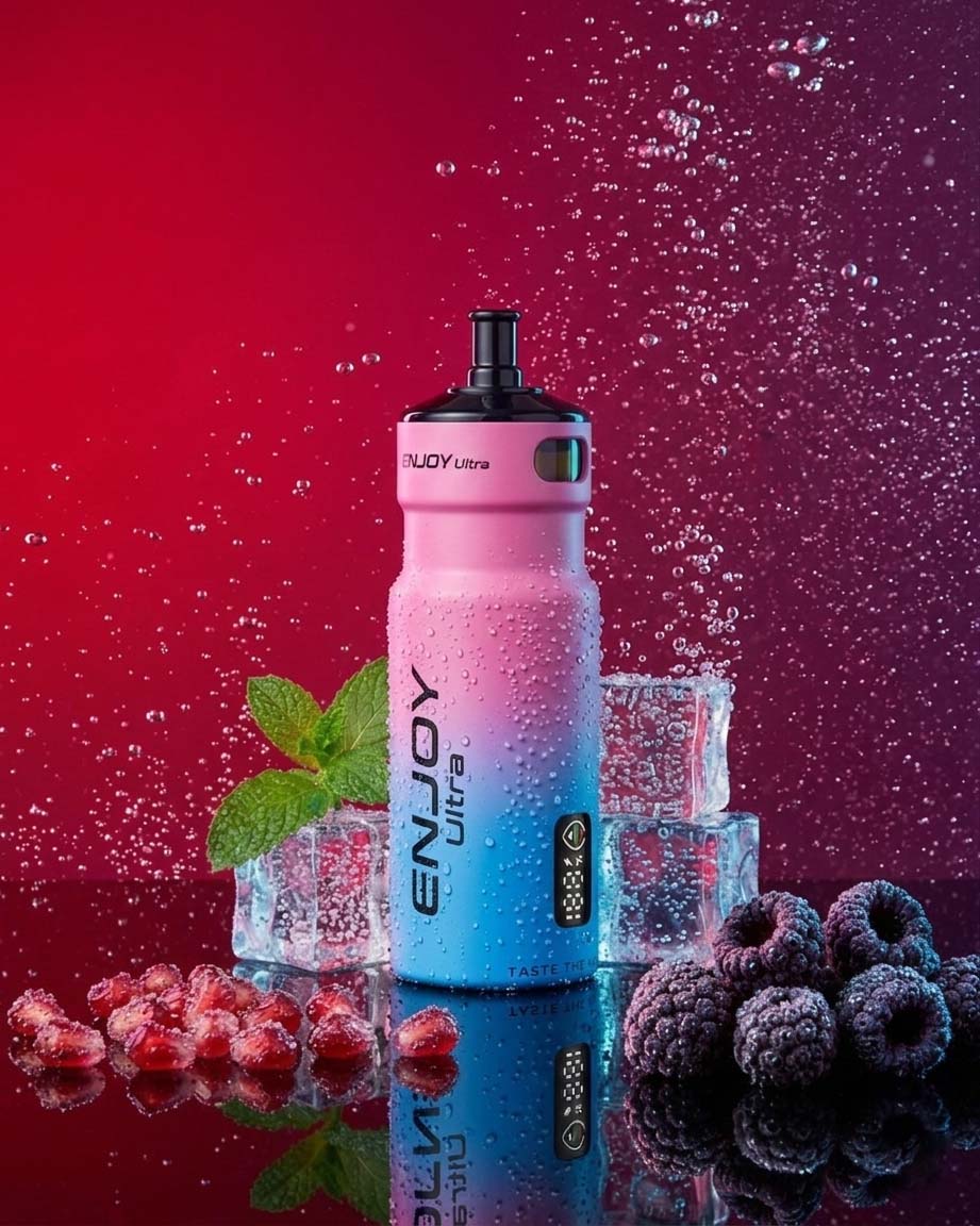 Enjoy Ultra Refillable Vape Kit 9000 Puffs 20mg - Fizzy Cherry