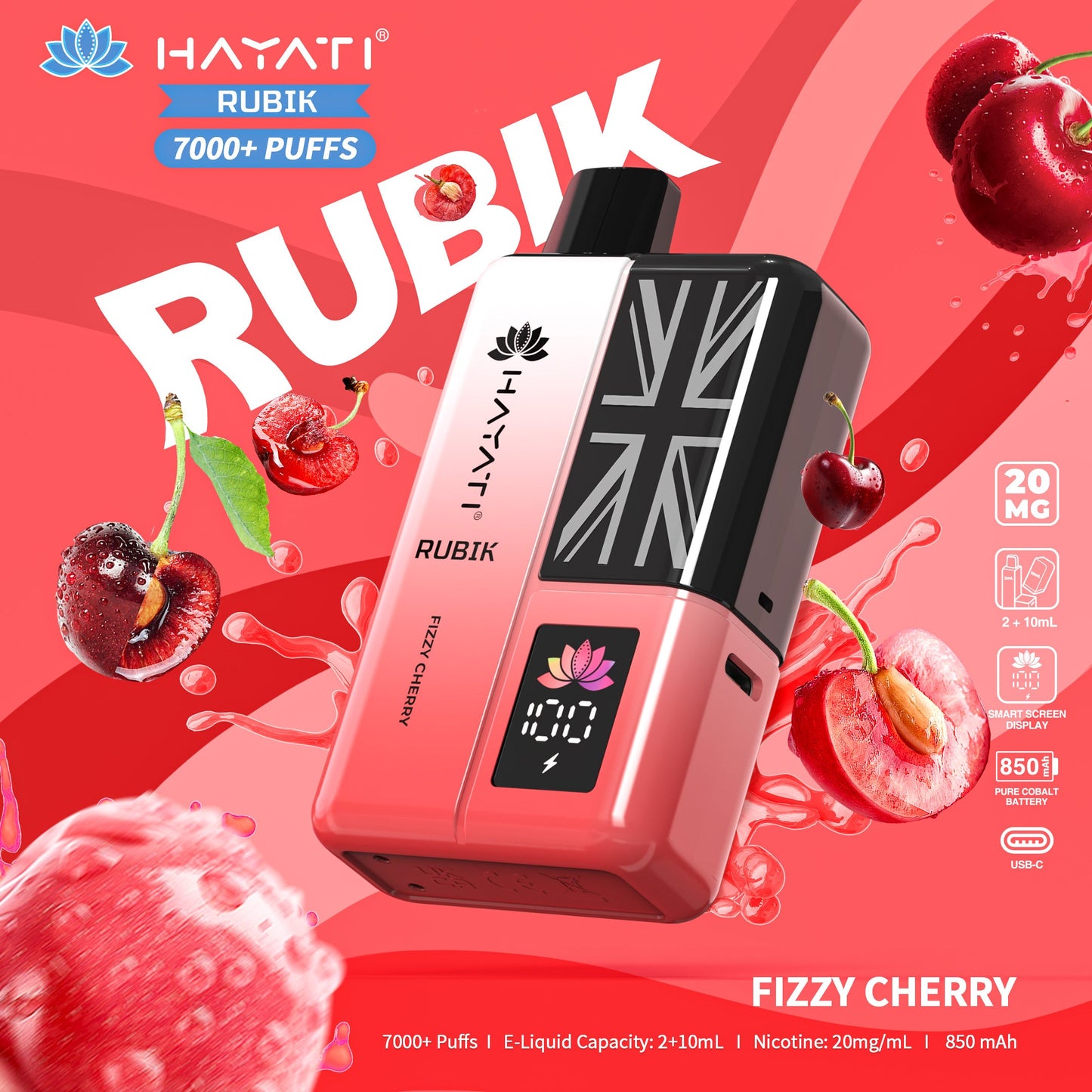 Hayati Rubik 7000 Puffs Disposable Vape| Best Price | UK | Vapes Wholesale