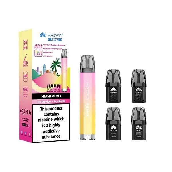 Hayati Remix 2400 4 in 1 Pod Kit - vapeswholesale