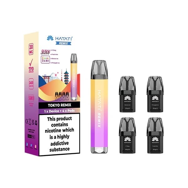 Hayati Remix 2400 4 in 1 Pod Kit - vapeswholesale